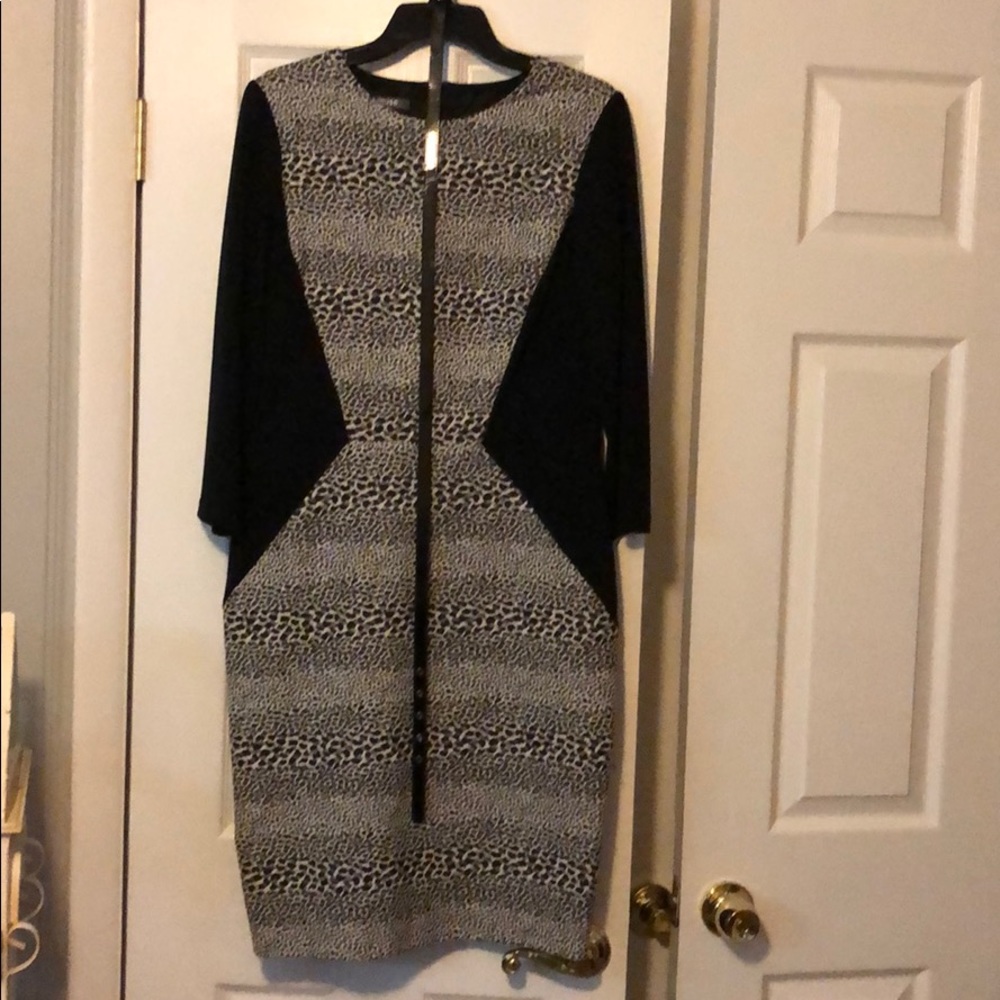 Black Cheetah Print Dress